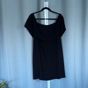 Charles Henry Black Mini Dress